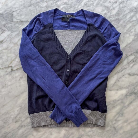 Weekend by MaxMara Colorblock Cardigan Sweater, Size XS - Picture 1 of 3